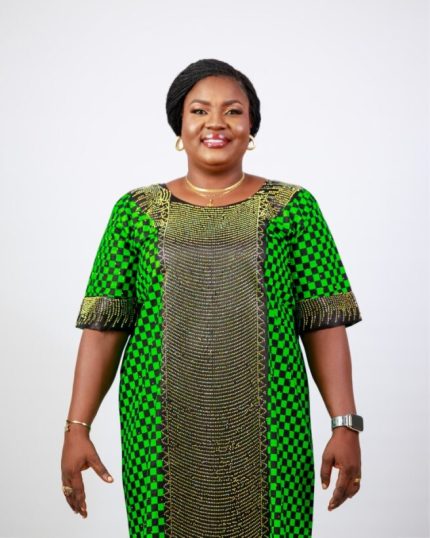 Green Polka Harmony Dress – Wax Resist Adire Cotton